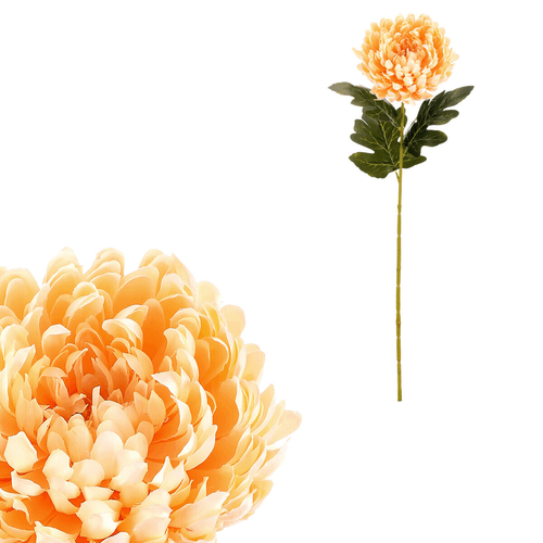 Chryzantéma - umělá řezaná květina, meruňková