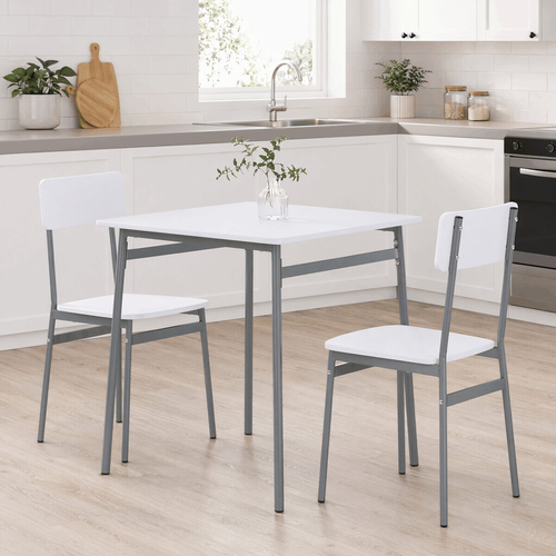 Jídelní set s 2 židlemi, 70x70x76cm, mdf AUT-O2122 WT