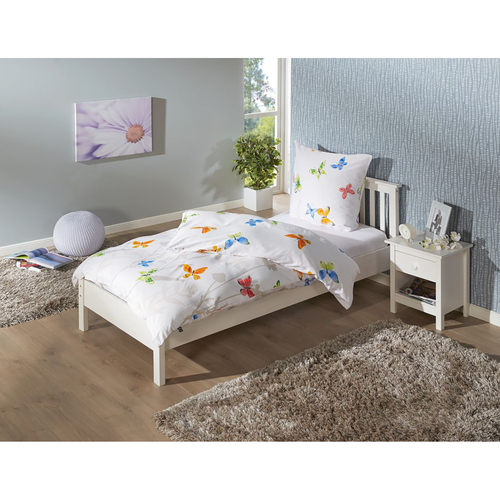 Jednolůžko TORINO 90x200 bílý lak