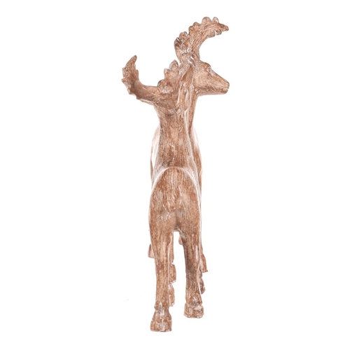 Jelen - 13 cm, polyresin, mix 2, imitace dřeva, cena za 1 ks