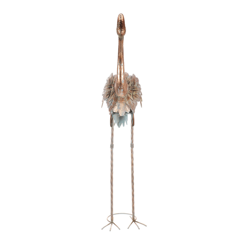 Volavka - kovová zahradní dekorace, měděná