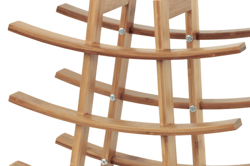 Stojan na víno - bambusový, třípatrový, barva přírodní