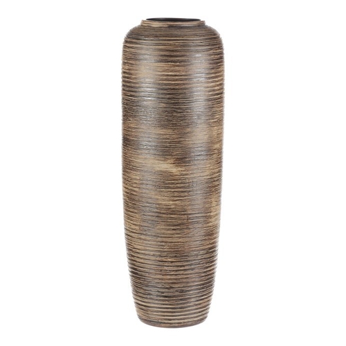 Váza keramická - vysoká 60 cm, hnědá