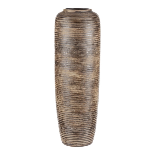 Váza keramická - vysoká 60 cm, hnědá