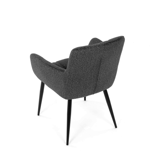 Jídelní židle, šedá, látka, DCH-P3146 GREY2