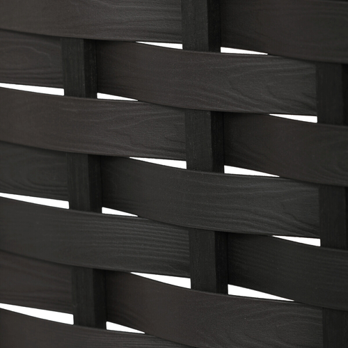 Paraván, masiv, černá, EF-L145 BK