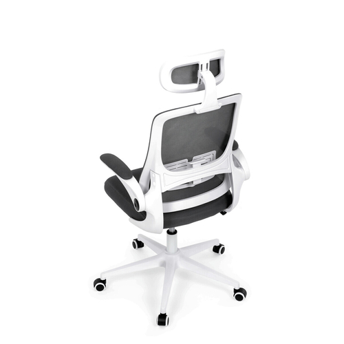 Kancelářská židle, houpací mechanismus, šedá síťovina, KA-Q843 GREY