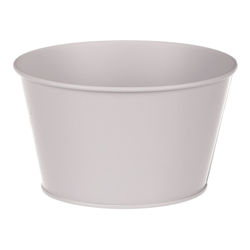 Obal kovový - nízký, motiv ptáčka, barva šedá