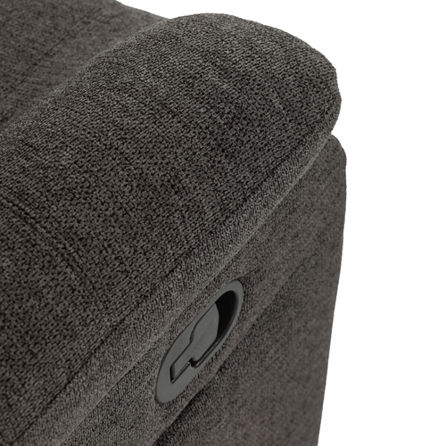 Polohovací křeslo, šedá, látka, TV-4086 GREY2