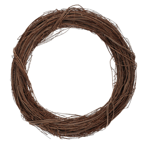 Věnec proutěný - pr. 35 cm, hnědá barva
