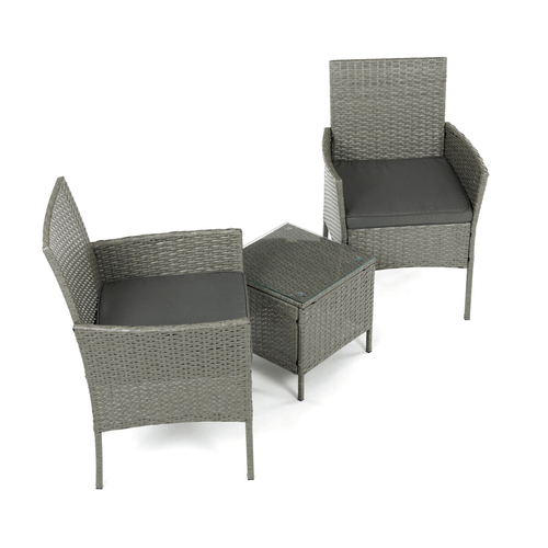 Zahradní set 1+2, polyratan, šedá, AZS-A1102 GREY