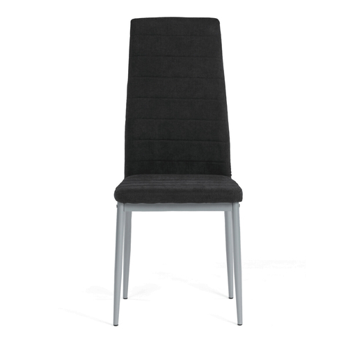 Jídelní židle, černá, látka, DCL-V5031 BK2