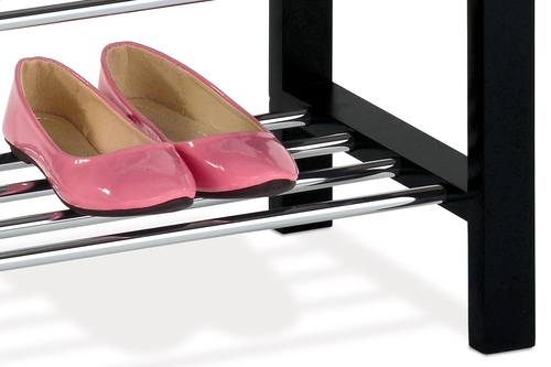 Botník, masiv, černá, 83168-06 BK