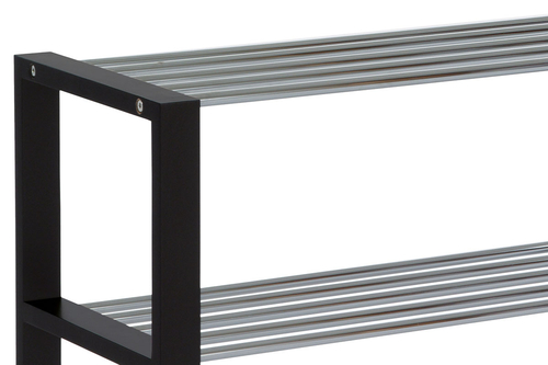 Botník, masiv, černá, 83168-12 BK