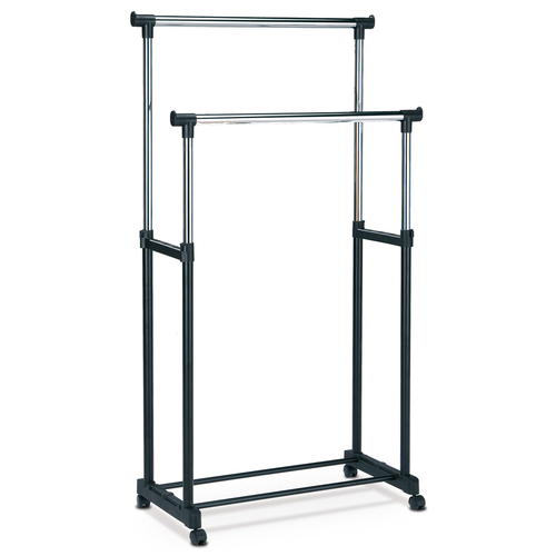 Stojan na šaty, kov, černá, 83488 BK