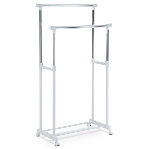 Stojan na šaty, plast, bílá, 83488 WT