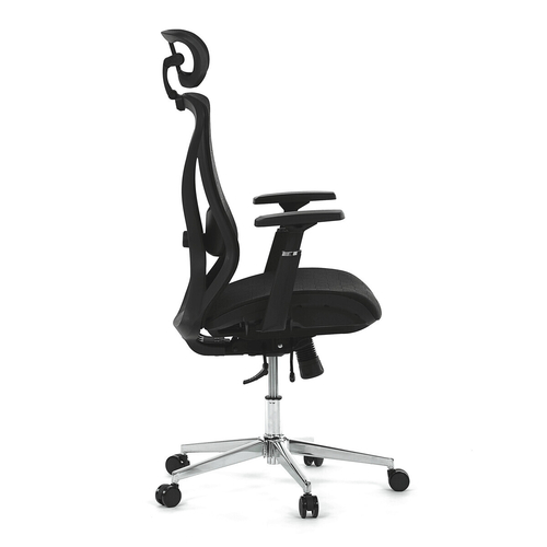 Kancelářská židle, synchronní mechanismus, černá síťovina, KA-S258 BK