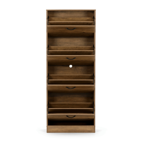 Botník, mdf, hnědá, ABO-G1018 ELM