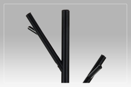 Věšák, kov, černá, 83766-02A BK