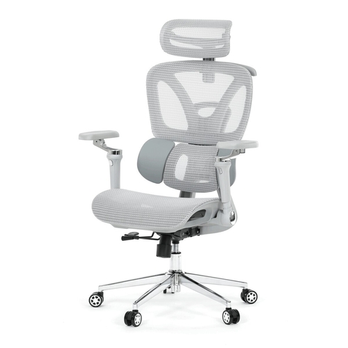 Kancelářská židle, synchronní mechanismus, šedá síťovina, KA-B2363 GREY