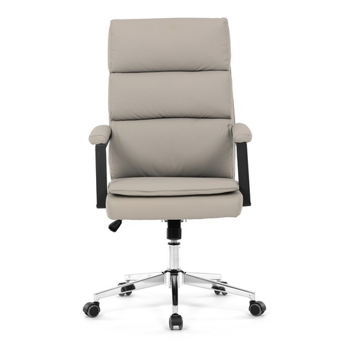 Kancelářské křeslo, houpací mechanismus, béžová ekokůže, KA-D8104 SIL