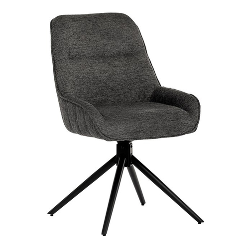Jídelní židle, šedá, látka, HC-535 GREY2