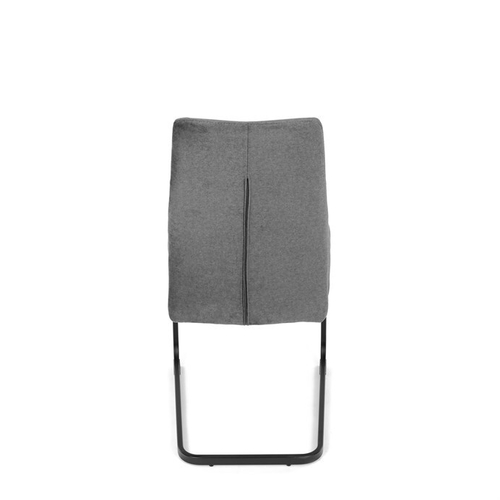 Jídelní židle, šedá, sametová látka, DCL-X7018 GREY2
