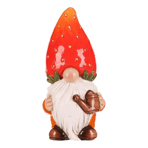 Trpaslík jahodový - keramická figurka, vel. L, barva červená