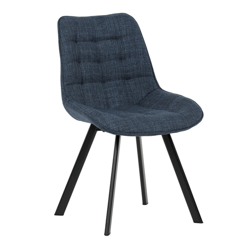 Jídelní židle, modrá, látka, HC-465 BLUE2