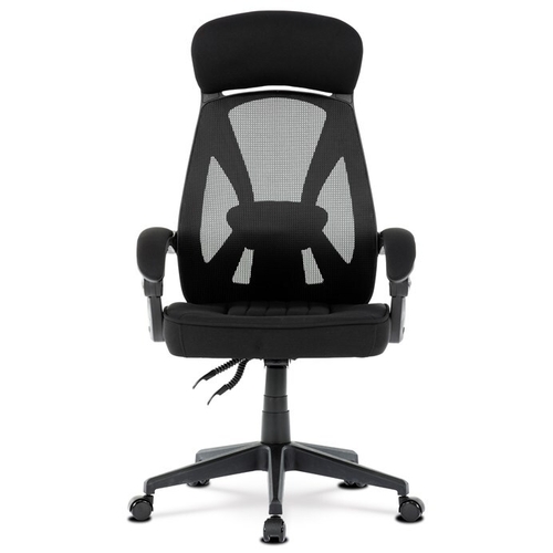 Kancelářská židle, houpací mechanismus, černá síťovina, KA-Y309 BK