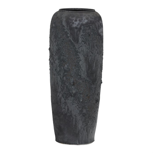 Váza keramická - výška 90 cm, tmavě šedá