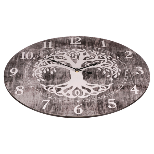 Hodiny nástěnné - pr. 58 cm, MDF, strom života