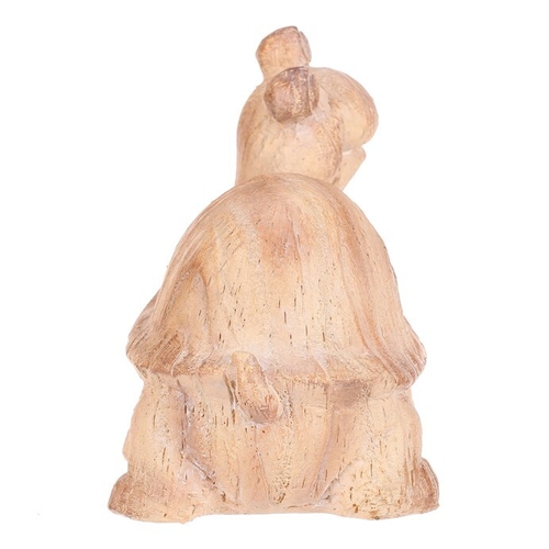 Želva - figurka z polyresinu, vel. S, imitace dřeva