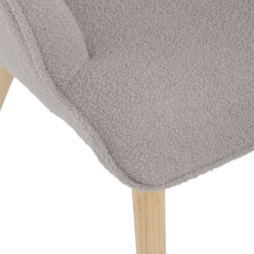 Relaxační křeslo, šedá, látka bouclé, AK-319 GREY2