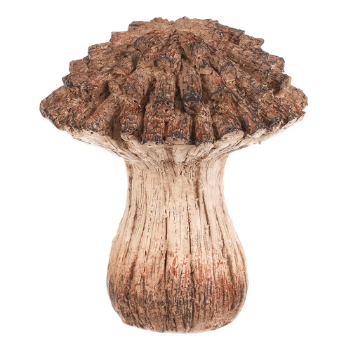 Houba z polyresinu - zahradní dekorace, vel. S, béžovo-hnědá