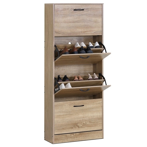 Botník, mdf, hnědá, ABO-G1018 OAK