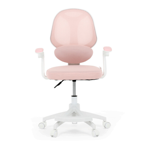 Dětská židle, výškově nastavitelná, růžová síťovina, KA-W8008 PINK