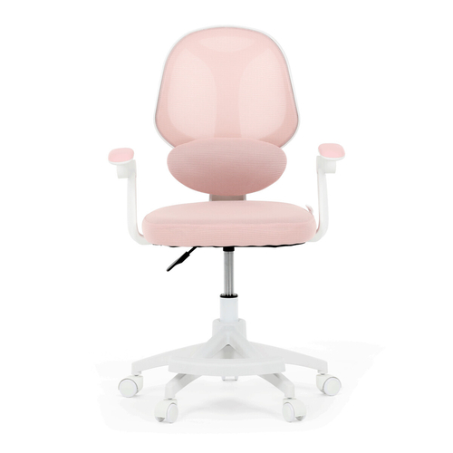 Dětská židle, výškově nastavitelná, růžová síťovina, KA-W8008 PINK