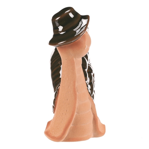 Šnek - keramická figurka, vel. L, zelená ulita