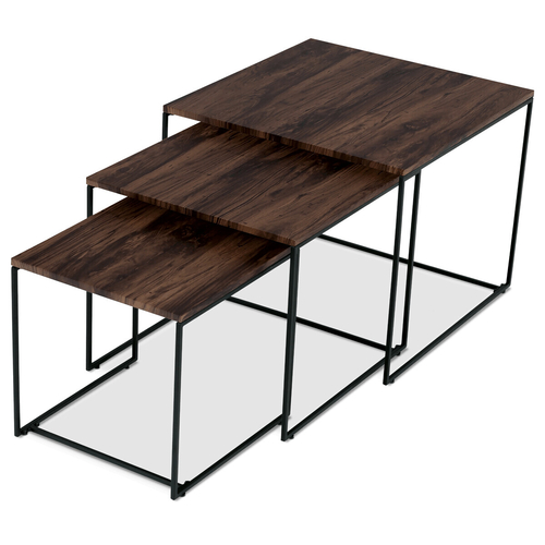 Konferenční stolek 60x60x51cm, mdf, ořech, AF-3008 WAL