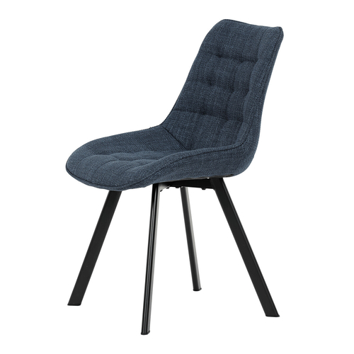 Jídelní židle, modrá, látka, HC-465 BLUE2