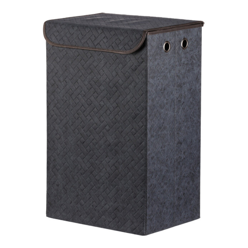 Koš prádelní - látkový s víkem, modrá barva