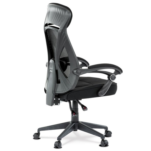 Kancelářská židle, houpací mechanismus, černá síťovina, KA-Y309 BK