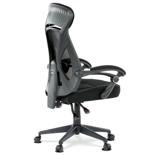 Kancelářská židle, houpací mechanismus, černá síťovina, KA-Y309 BK