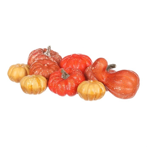 Dýně plastová - mix tvarů a 3 barev, cena za balení (9 ks)