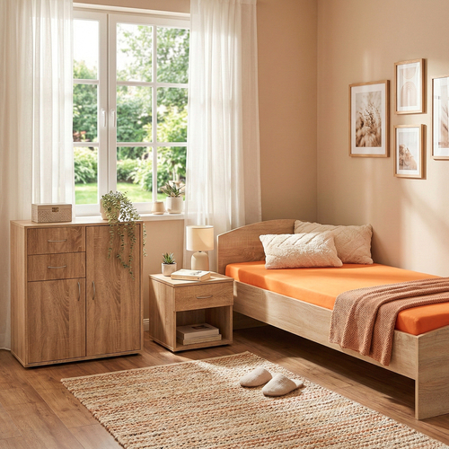 Jednolůžko 50343 dub 90x200