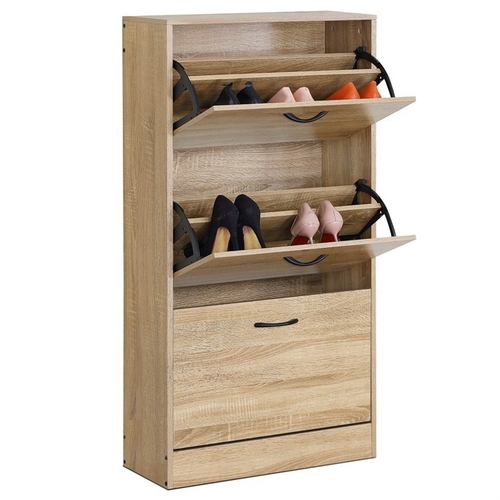 Botník, mdf, přírodní, ABO-G1016 OAK