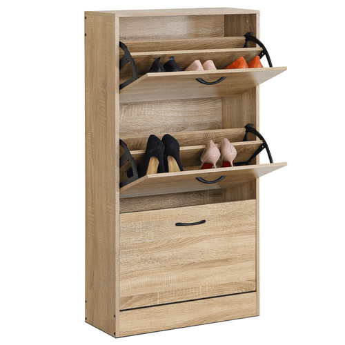Botník, mdf, přírodní, ABO-G1016 OAK