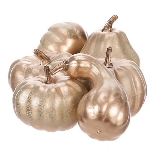 Dýně plastová - barva béžovo-zlatá, cena za balení (9 ks)