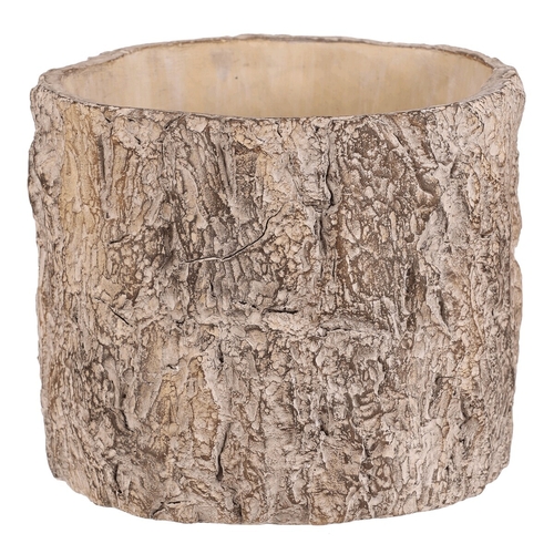 Obal betonový - imitace dřevěné kůry, vel. M, hnědý